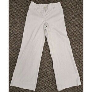 Ann Taylor LOFT Pants Beige Striped Wide Leg (Women's 6)